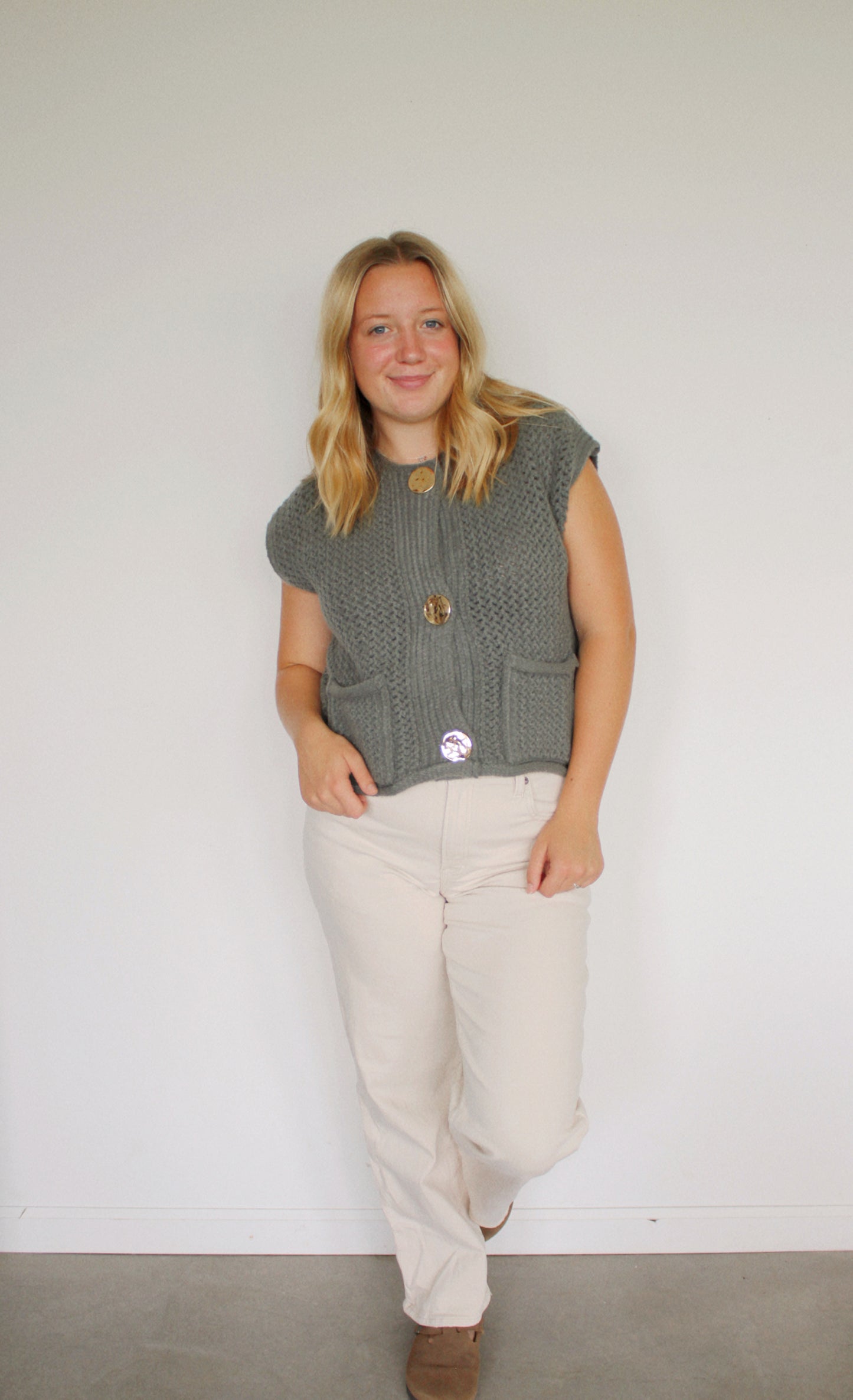 hudsyn button sweater vest