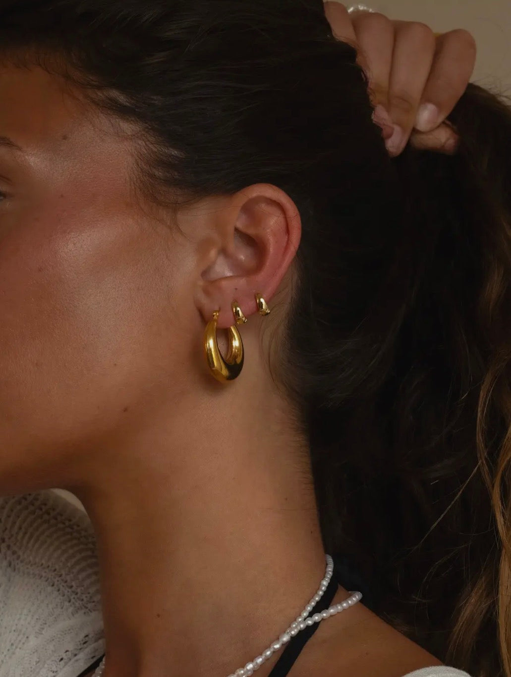 georgia large hoop earrings