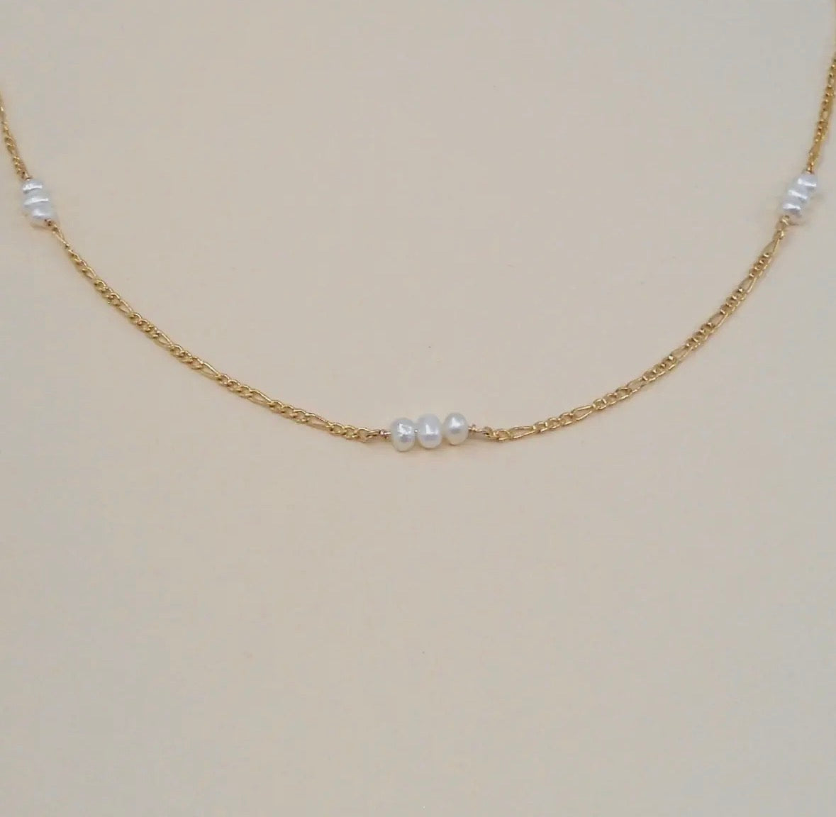 blake triple pearl necklace