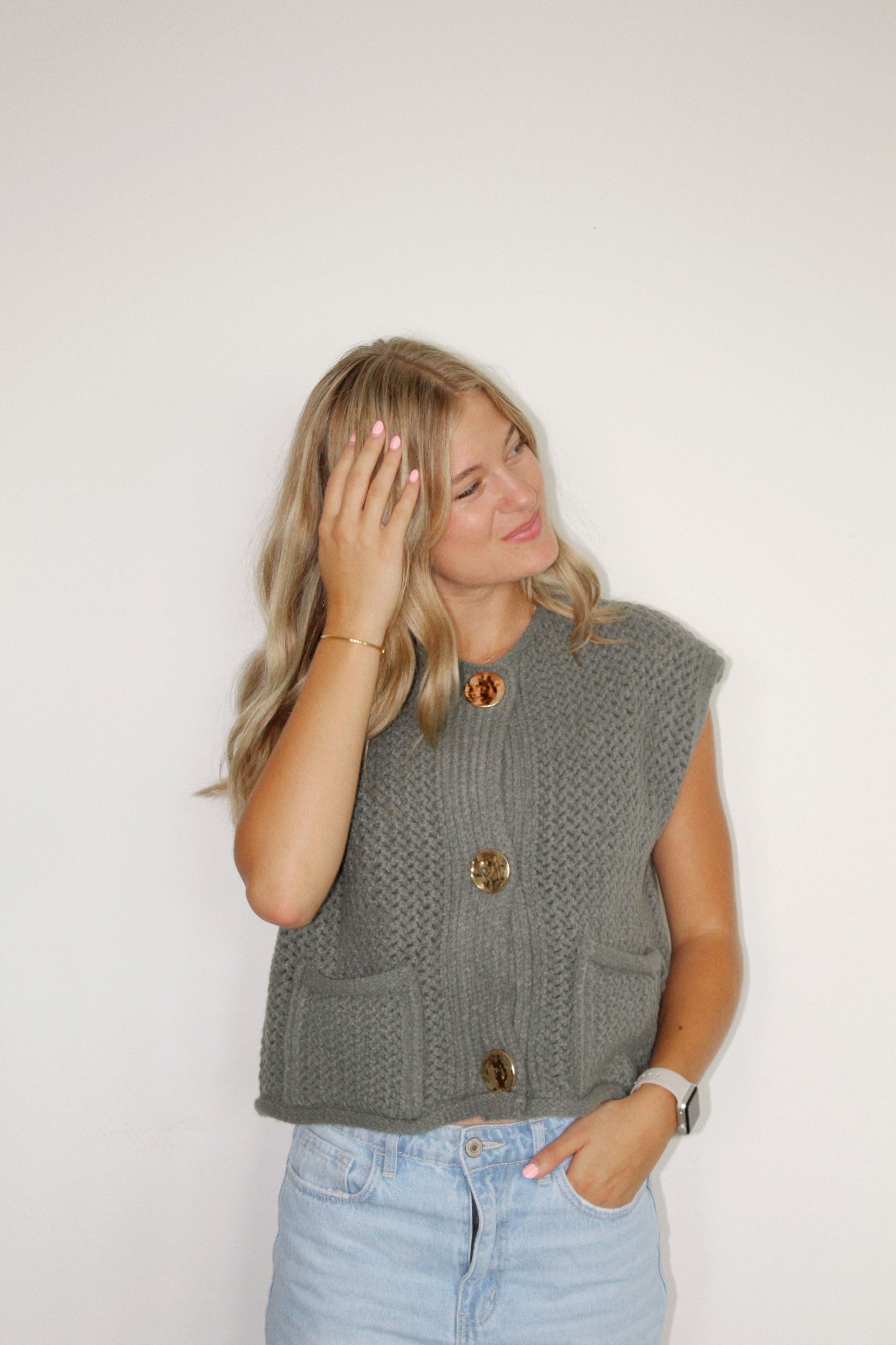 hudsyn button sweater vest