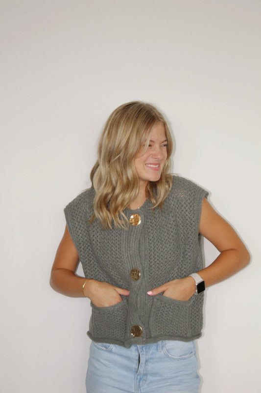 hudsyn button sweater vest